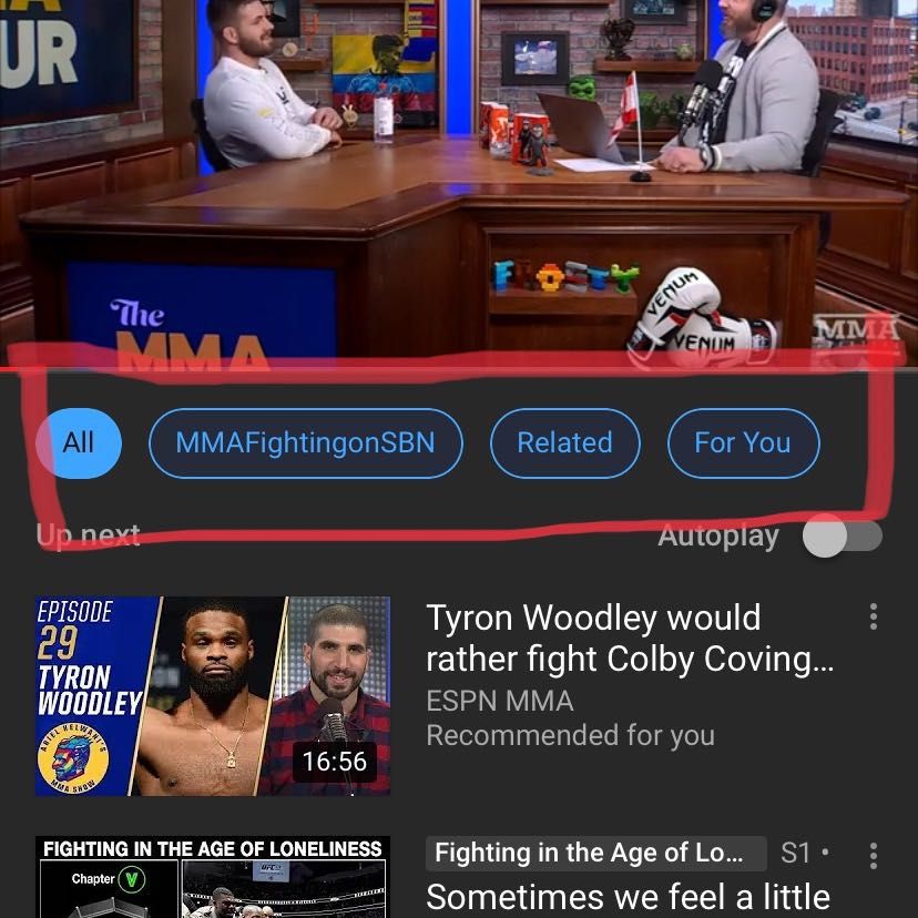YouTube is testing new, blue recommendation bubbles under videos bit.ly/2RwxPfA