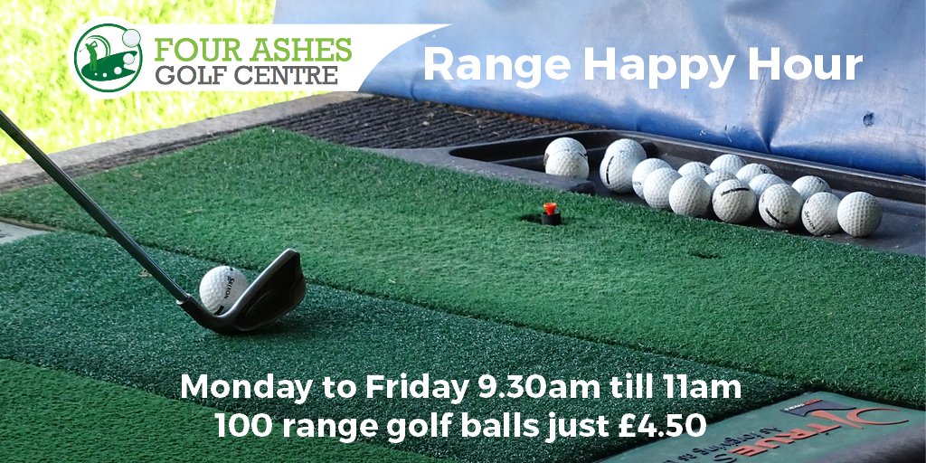 FourAshesGolf's tweet photo. #SolihullHour Looking to #PracticeYourSwing why not come over to our #DrivingRange in #HappyHour ? Head to #FourAshesGolf and let us help you stay out of the the rough, plus earn your free #Rewards >>> https://t.co/hlfx0CvkxY 
#Golf #LoveGolf #GolfSolihull https://t.co/Iu151L7sqp