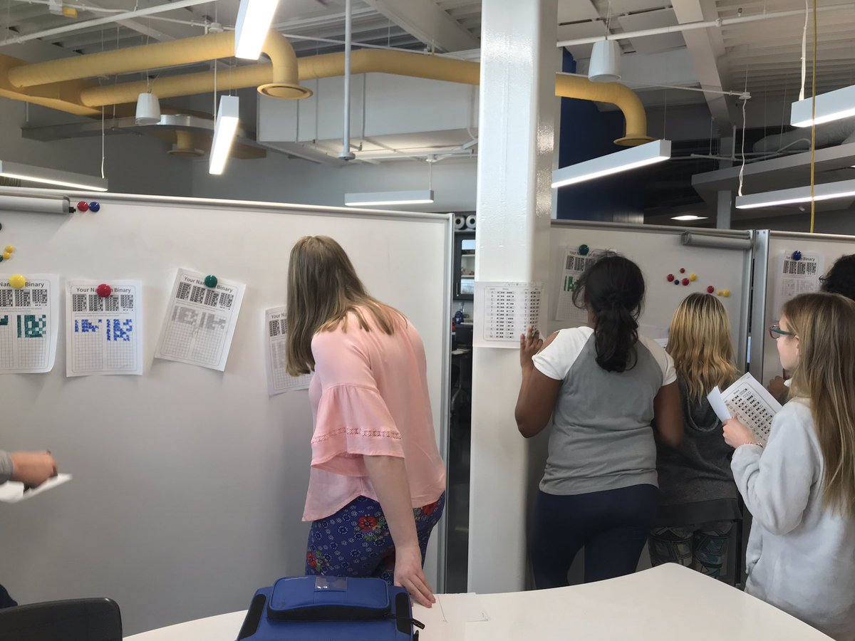 MrsWhalenSTEM's tweet image. #binarycoding name decoding activity #cseducation #stem #coding