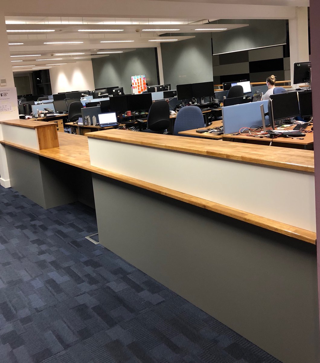 Al_Morris's tweet photo. Carpenters have been busy today. Our brand new ICT service desk has been installed! #ImprovingService https://t.co/w7gE7qbbMx