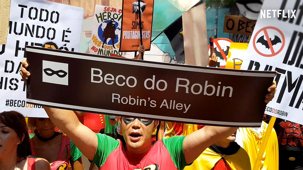 AmonBorges's tweet photo. Netflix reúne fãs, e Beco do Batman vira Beco do Robin para divulgar série ‘Titãs’; leia mais no blog Inteligência de Mercado ---> https://t.co/F9WBRuPXoM

#folha @NetflixBrasil #netflix #robin #titas #becodobatman #BecoDoRobin https://t.co/uCfA24rVdt