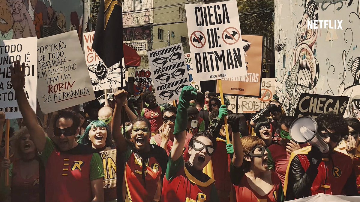 AmonBorges's tweet photo. Netflix reúne fãs, e Beco do Batman vira Beco do Robin para divulgar série ‘Titãs’; leia mais no blog Inteligência de Mercado ---> https://t.co/F9WBRuPXoM

#folha @NetflixBrasil #netflix #robin #titas #becodobatman #BecoDoRobin https://t.co/uCfA24rVdt