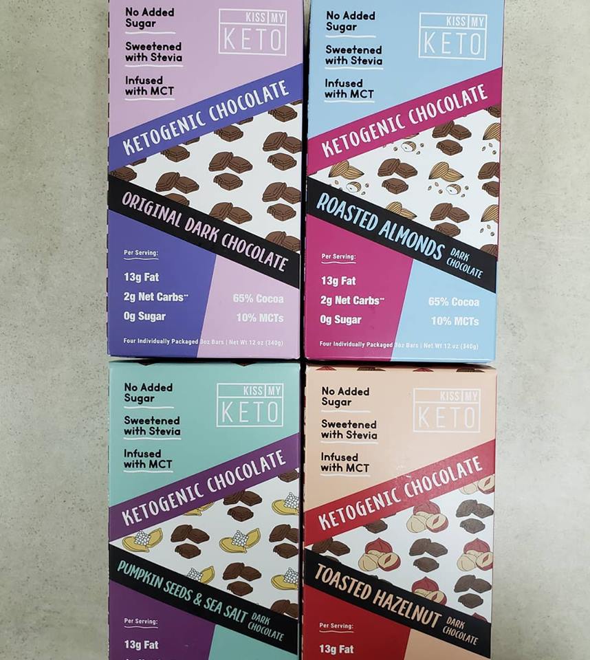 netrition's tweet photo. Just arrived today at Netrition. Kiss My Keto Ketogenic Chocolate in 4 flavors! Sweetened with erythritol and stevia. See more at https://t.co/tvpB7gEHjO
#lowcarbchocolate #keto #ketochocolate #ketogenicchocolate #kissmyketo #netrition #ketogenic #ketogenicdiet #ketodiet https://t.co/AgyJgMJS7A