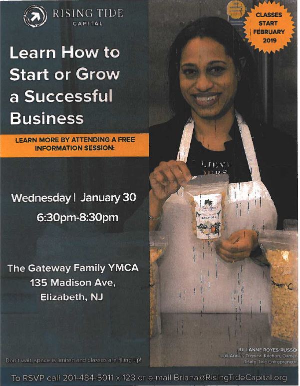 Interested in starting your own business?  This is a 12 week program open to Hillside residents.
