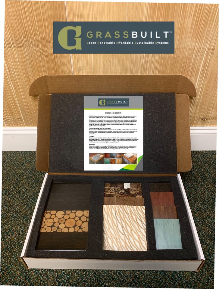 GRASS_Built's tweet photo. #GRASSBuilt Countertop sample kits are shipping out!  Create a #custom look with our numerous stain and inlay options. #buyamerica #madeinUSA #Sustainabledesign #ecochic https://t.co/W4RJLIXPXu