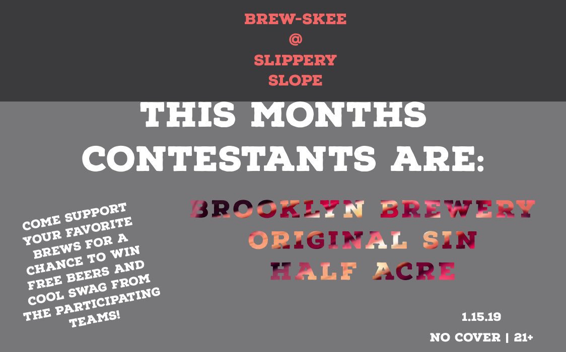 Let’s brew-ski tonight.