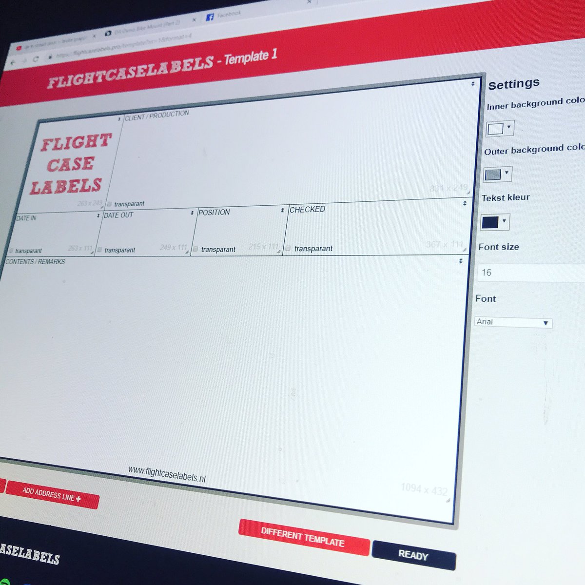flightlabels's tweet photo. Design your own Flightcaselabels! Fast and Easy at https://t.co/mkhyodmdmO Thanks to @MarcelSchaatsen 
#Flightcaselabels #Labels #caselabels #tourlabels #wysiwyg https://t.co/pZTdF3CEKc