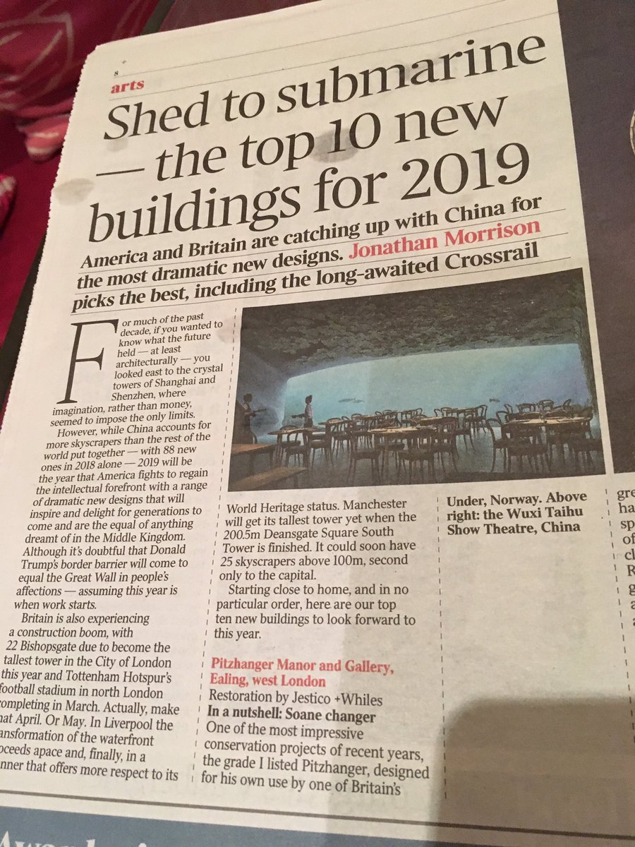 Gough_Clare_J's tweet photo. Delighted @Pitzhanger picked by Jonathan Morrison in @thetimes today as one of top 10 buildings for 2019 -‘In a nutshell: Soane changer’ https://t.co/AiDZ7LVdsF