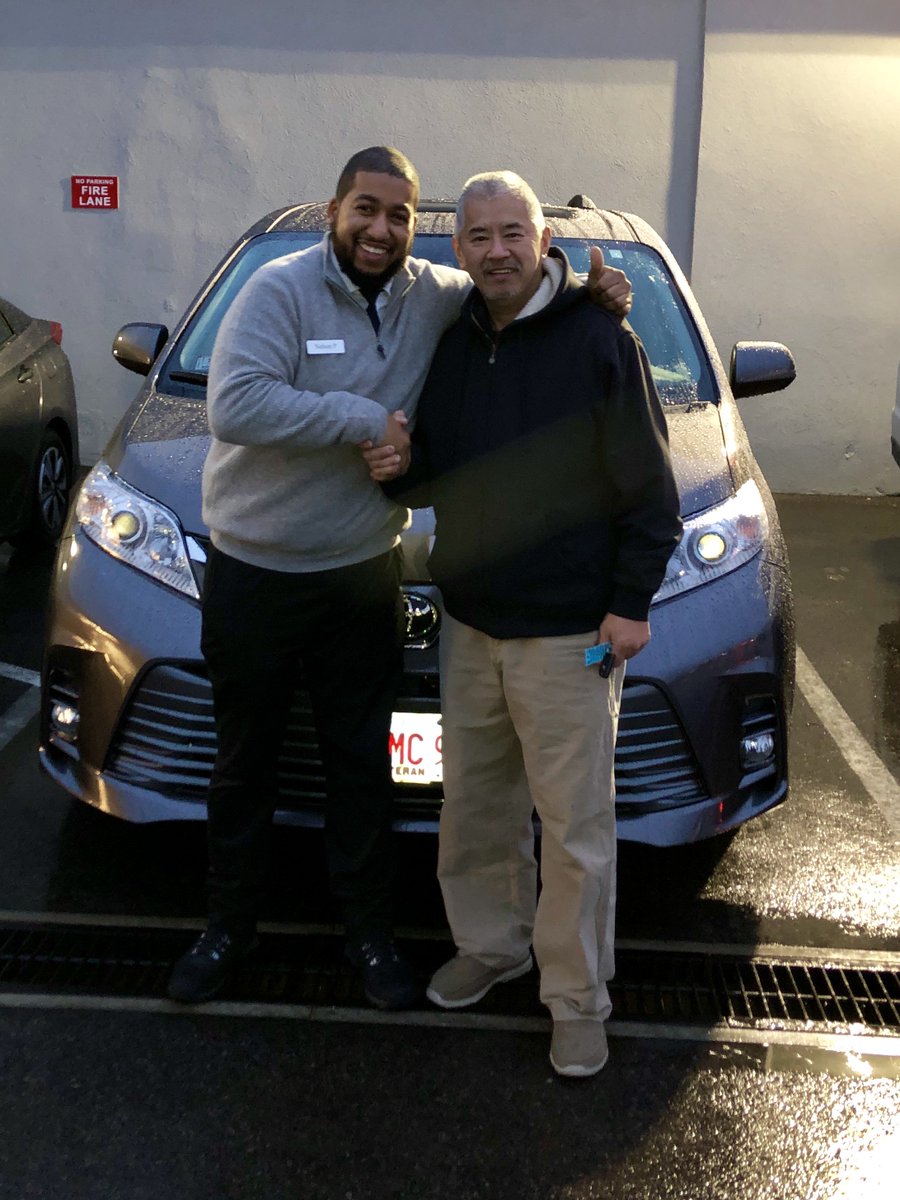 Please welcome James to our Westboro Toyota family! James recently purchased a brand new 2019 Toyota Sienna because he really wanted the entertainment package for his grandsons. James is also a Marine and we thank you for your service!
#NewCar #WestboroughMA #AutoSales