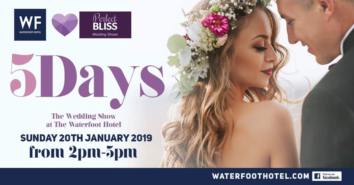 Only 5 days to our fabulous #wedding #show here at the #Waterfoot #Hotel

#derry