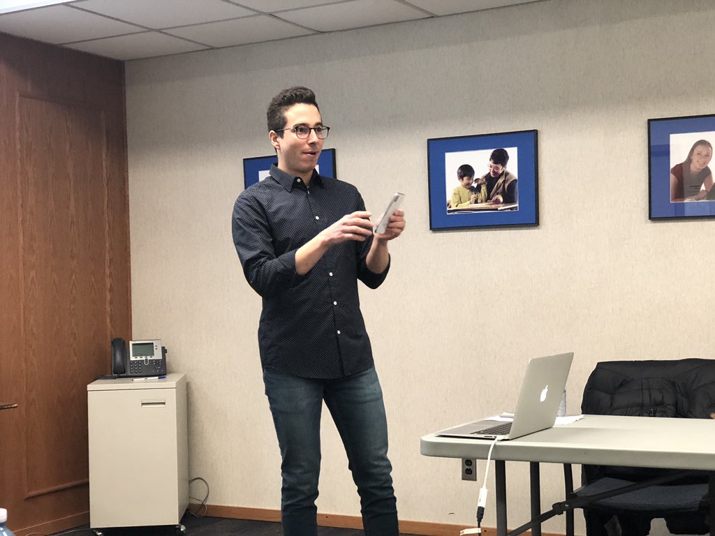 Amazing presentation by <a href="/HiltzAndrew/">Andrew Hiltz</a> on social media and video at the provincial school division communicators PD Day. So many great tips on video, photography and apps for content creation!
<a href="/SaskSchoolBoard/">SSBA</a> <a href="/SKGov/">Government of Saskatchewan</a>