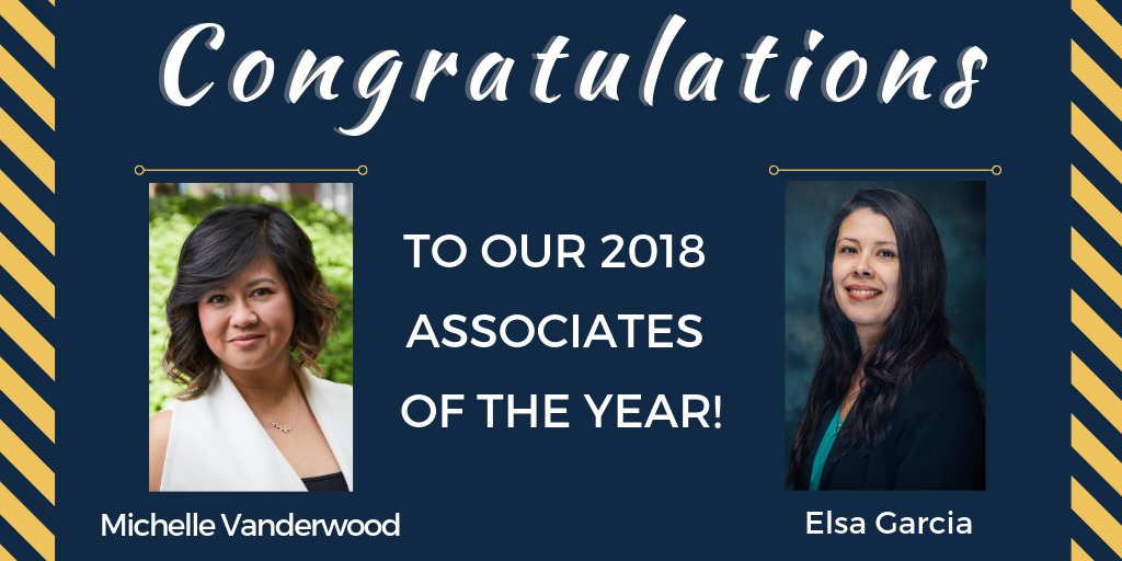 NMChi1872's tweet photo. Congratulations to our Associates of the Year in 2018! Michelle is on @john_f_baker 's team, and Elsa is John Roland's team. Thank you for all of your hard work and commitment to our firm's vision. #NMChiLeaders https://t.co/JuST1jSY8A
