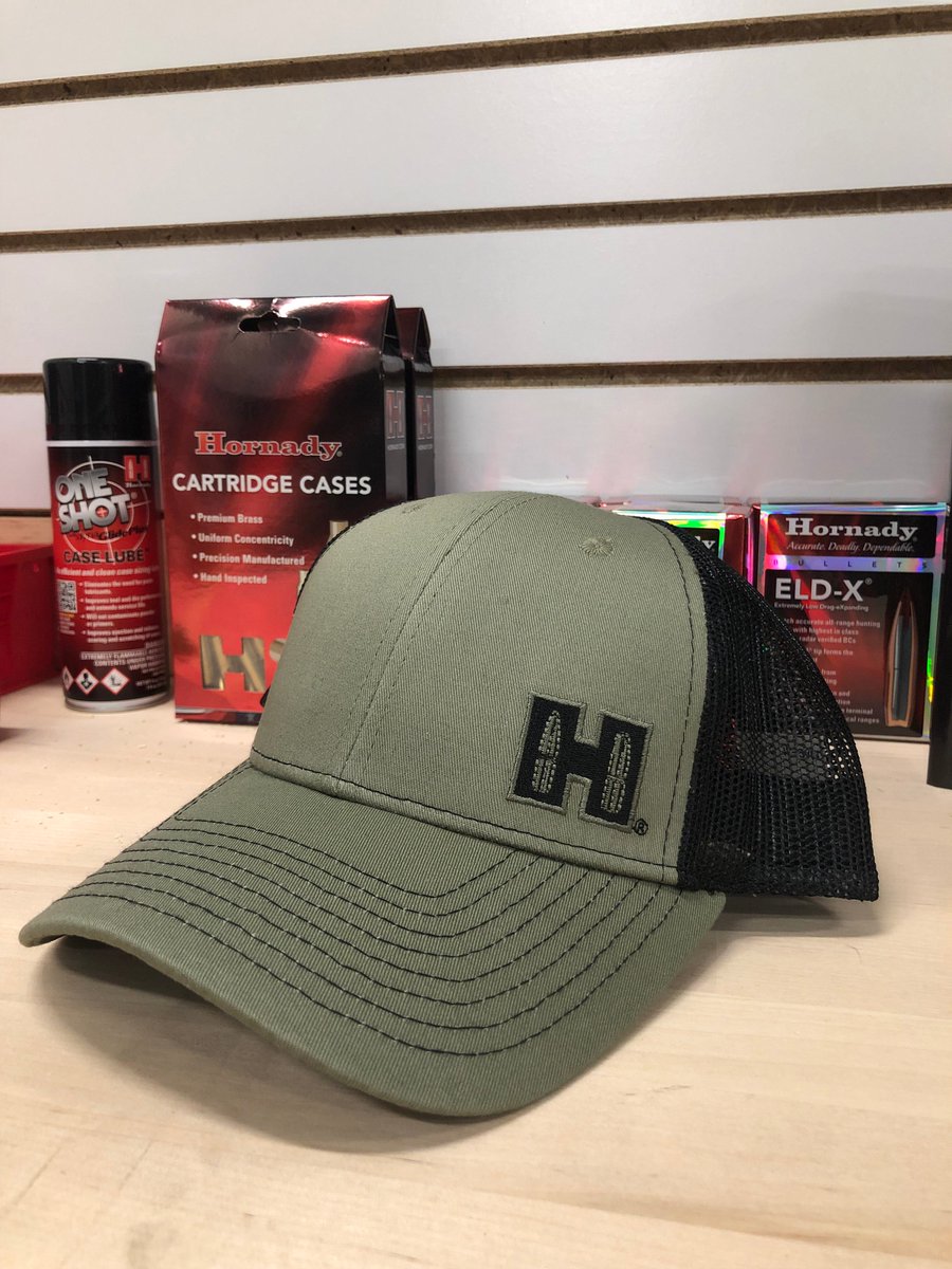 TeamHornady's tweet image. Happy #NationalHatDay. Ten randomly selected people that folllow our page and retweets this post will win a new Hornady OD green mesh cap . Contest end tonight at midnight. Good luck!
