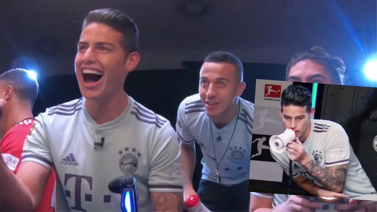 ComuTricolor's tweet photo. ¡El colombiano lo vivió como un niño y dejó todo en la consola! Inesperadas reacciones y comportamientos de James Rodríguez en el #FIFAWorldTour
¿Qué tal todo lo que hizo?
Video > https://t.co/tHJrnntOez https://t.co/ThoU83wjiv