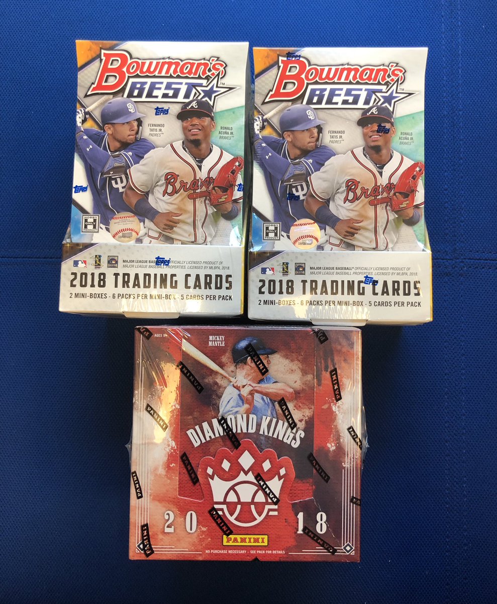 MLBPlayersInc's tweet photo. First #TotallyDistortedTuesday of the 2019! 

Take a guess for a chance to win either a box of @Topps Bowman’s Best or @PaniniAmerica’s Diamond Kings!

FOLLOW, LIKE, RT &amp; TWEET us what you’re looking forward to most this upcoming season! 

Winners announced Thursday afternoon! https://t.co/IGFsBO86TB