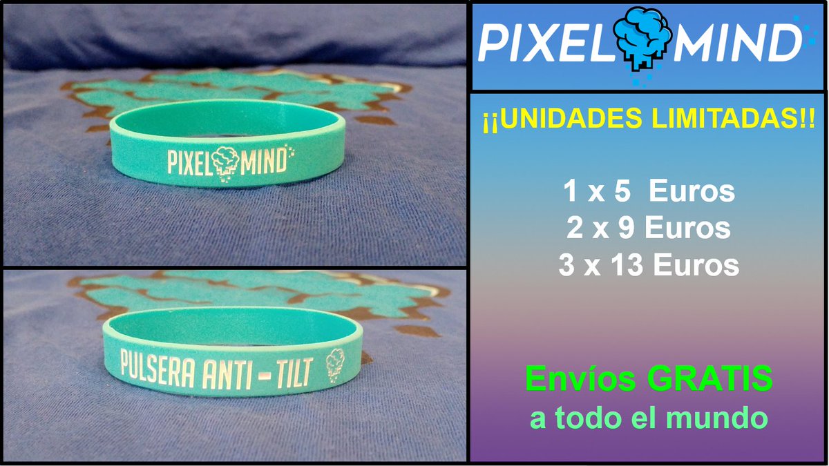 pxlmind's tweet photo. **ANTI-TILT ALERT** Muchos las habéis pedido y hoy por fin se acabaron las excusas. Para todos aquellos que todavía no tenéis una pulsera ANTI-TILT, ahora las podéis comprar. Enviadnos un MD y empieza ya tu cambio. **Unidades limitadas* https://t.co/3Sx0fTiJ02
