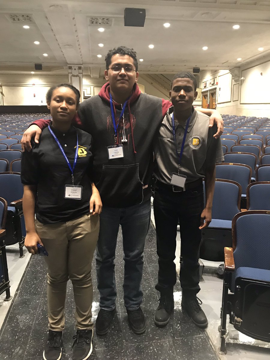 TPaulin_BKNHS's tweet photo. VOICES Leadership Conference: Benjamin Banneker was in the house. Shout out to student leaders Dylan Gongora, Leal Lenny, and Cheryl Wilkins @BKNHSSuptRoss @ExecSuptKWatts @BklynNorthFSC @AndradaF_TDEC @JenGoldbergDAAA @TheGoodDr719 https://t.co/cxed4gl1Ge