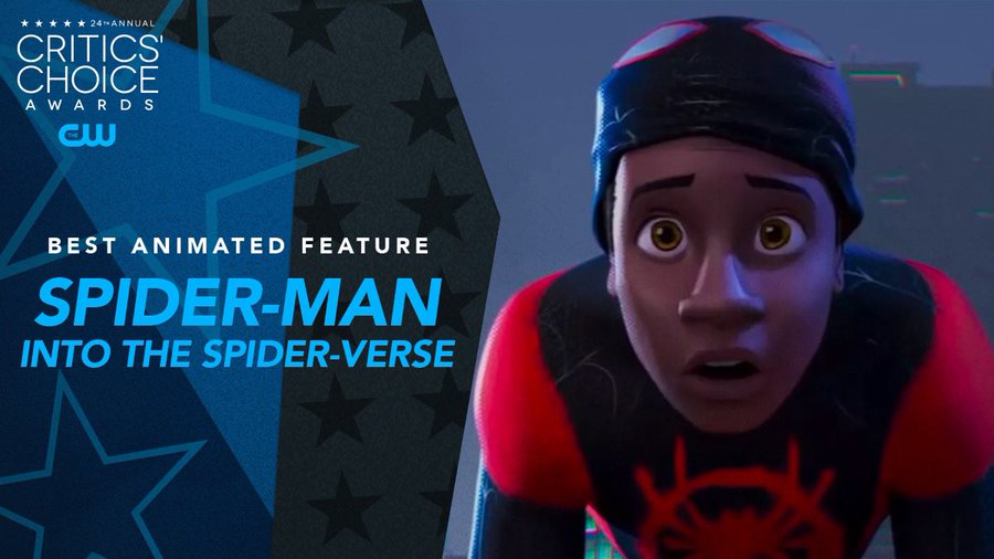 Spider-Man: Into the Spider-Verse' Wins Best Animated Movie at 'Critics' Choice  Awards'