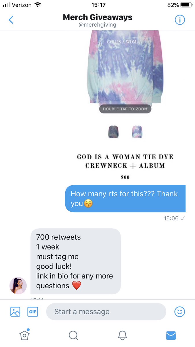 OMG got a rt deal!😱 Please rt this and help a girl out. I’ll rt and follow and make sure to follow <a href="/merchgiving/">gain</a>. Thank you💕