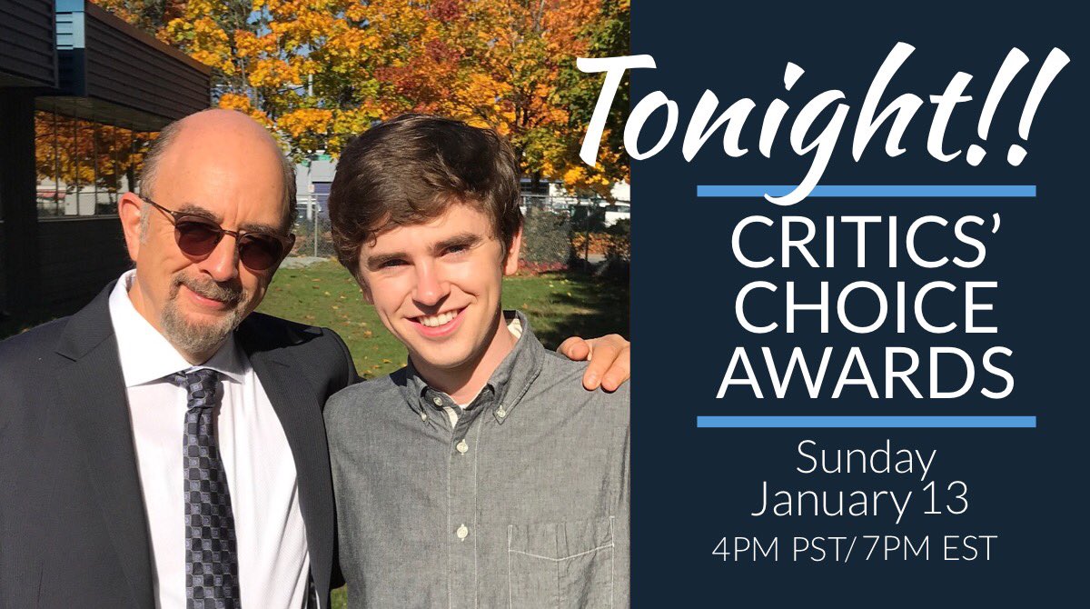 GoodDoctorK_S's tweet photo. 😍Happy #TheGoodDoctor Eve!😍
ᒍᑌᔕT1️⃣ᗰOᖇE ᗪᗩY!!🤪🥳 Don’t forget to watch @CriticsChoice tonight &amp; root for our guys!!! @freddiehighmore, Best Actor &amp; @Richard_Schiff, Best Sup Actor in a TV drama!!! Best of🍀U 2 from #TGDscouts!! @shorez @SLfrom @todavidkim @gooddrwriters https://t.co/sX7txZ7m2k
