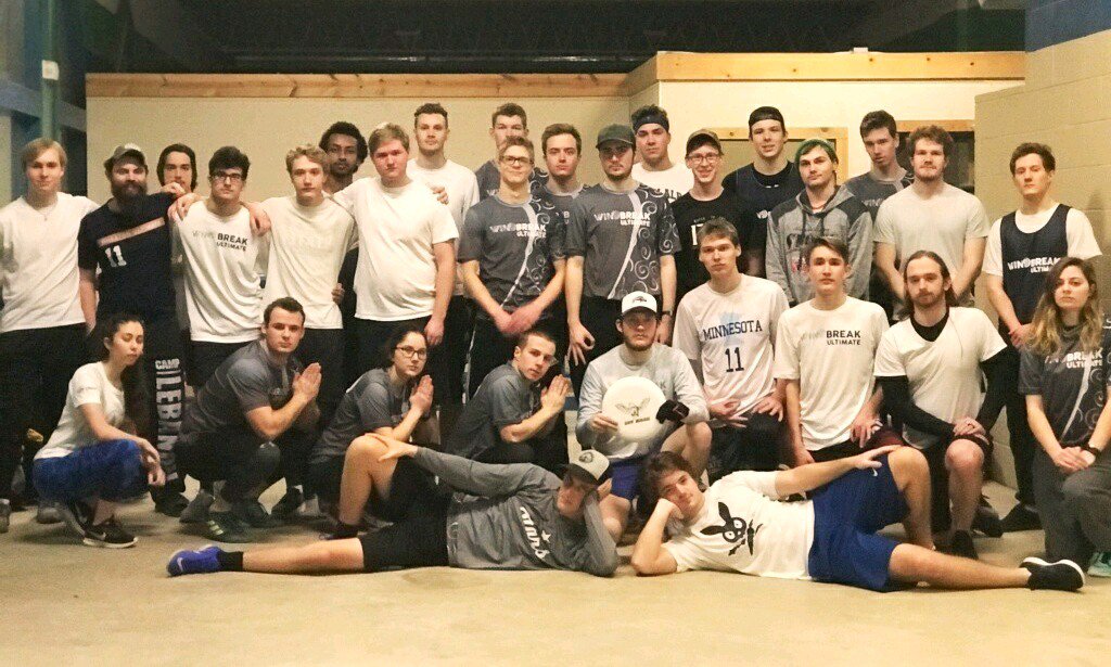 Had an awesome scrimmage with UND's <a href="/TheFrozenShoe/">UND Ultimate Frisbee</a> this morning! Thanks for coming down guys!