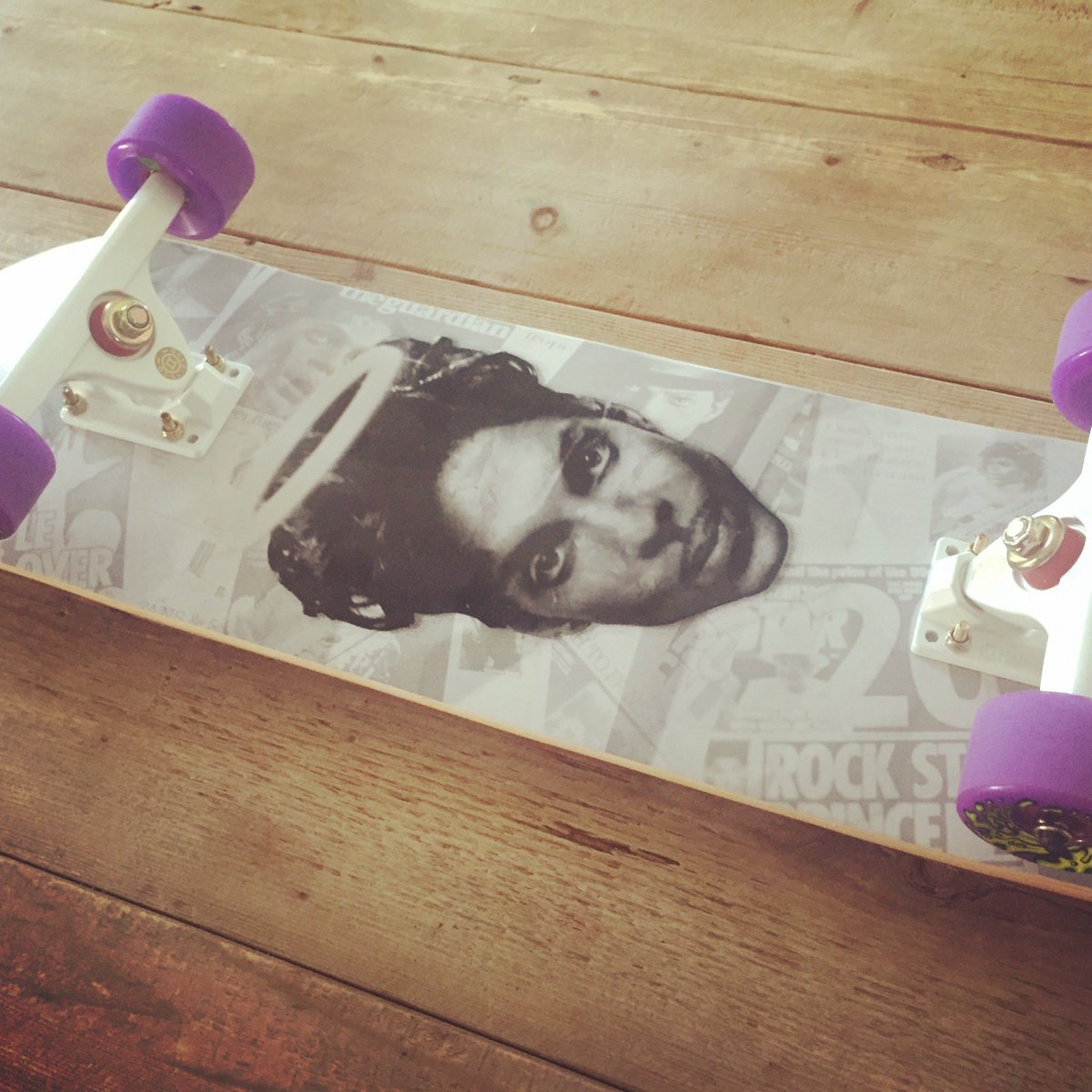 Someone is going to be getting this custom #hotness. #slimeballs #gullwingtrucks #prince #gold #purple #pink #white #Waltonskatepark #waltonskatesociety <a href="/WaltonSK8s/">Walton Sk8 Society</a>