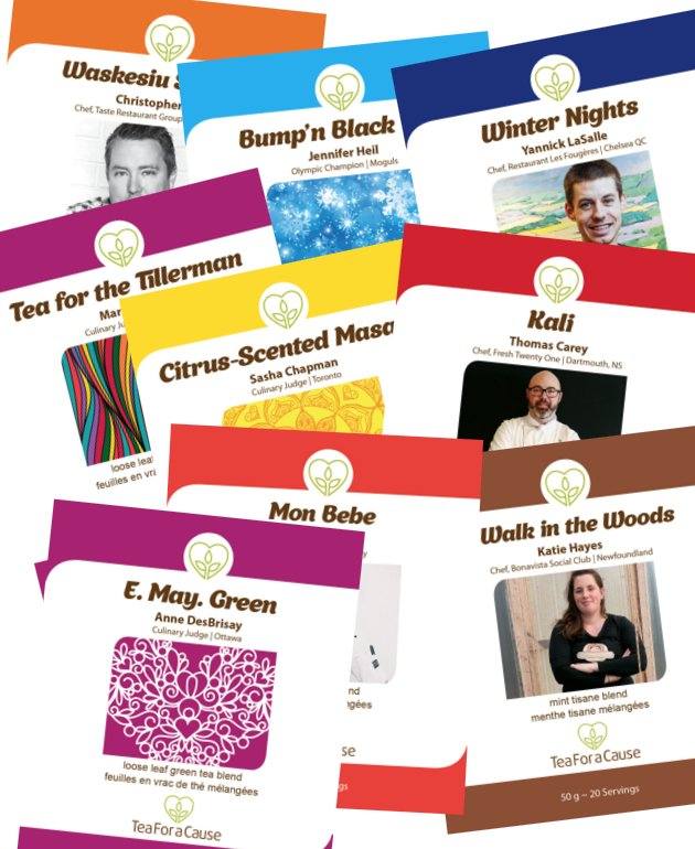 Canada's Great Kitchen Party is almost here and all the tea blends are in. Funds raised from tea sales will benefit B2ten, MusiCounts and Community Food Centres Canada. <a href="/GKitchenParty/">Canada's Great Kitchen Party</a> <a href="/B2ten/">B2ten</a> <a href="/MusiCounts/">MusiCounts</a> <a href="/aplaceforfood/">Right to Food</a>