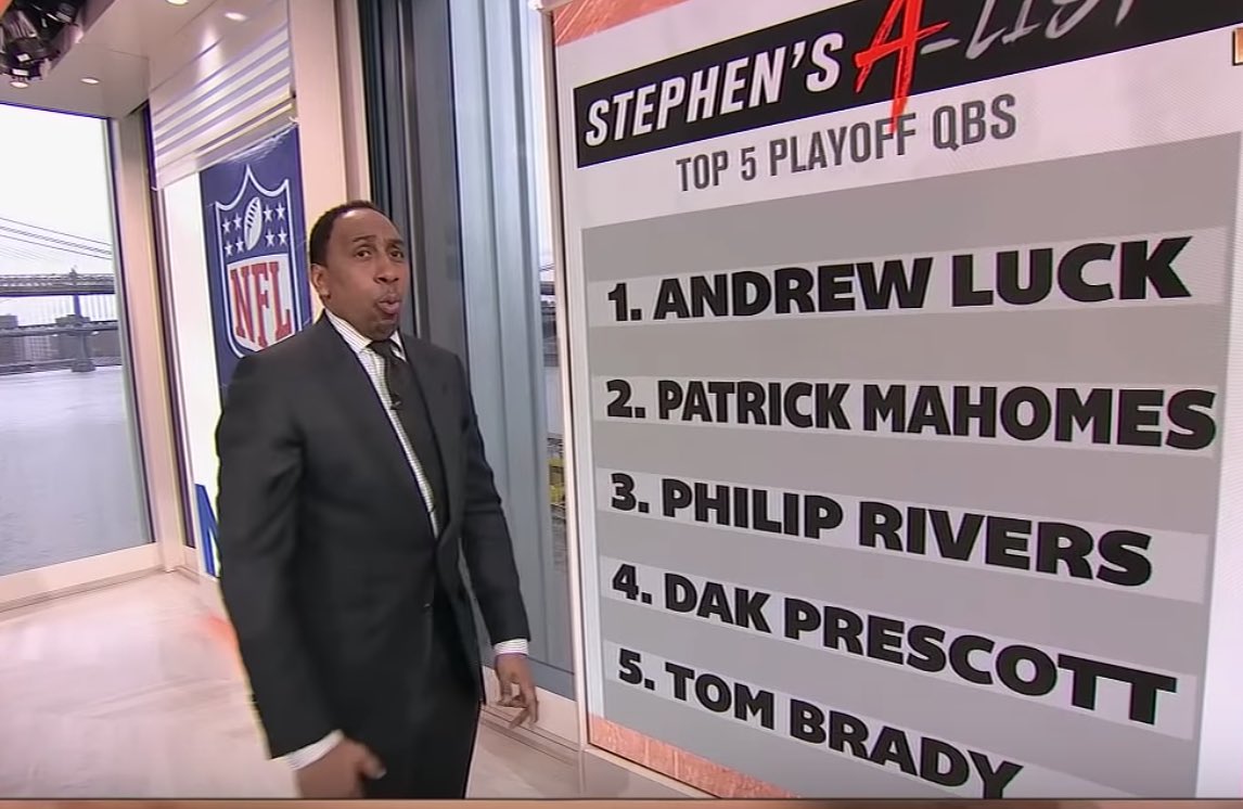stoolpresidente's tweet photo. Hey @stephenasmith you are a stupid man https://t.co/O9tMQeOeJs