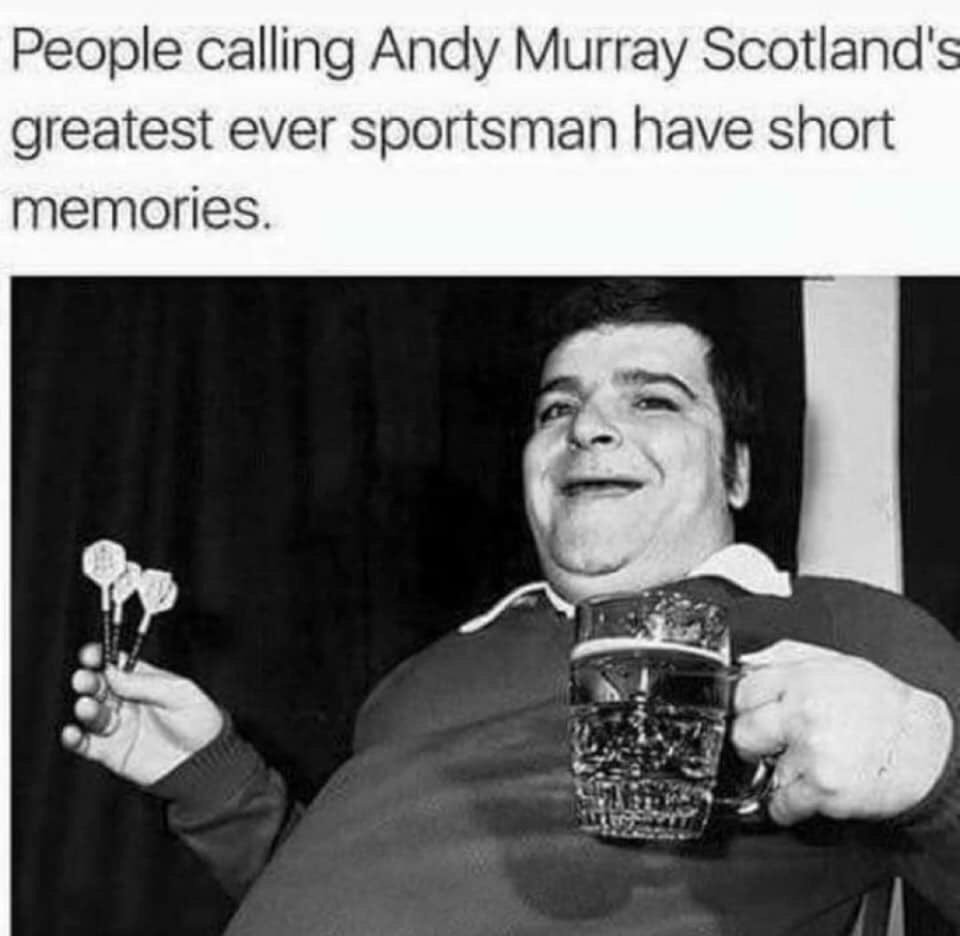 On a keyboard, writing tomorrow’s piece, I raise a glass to Jocky Wilson.