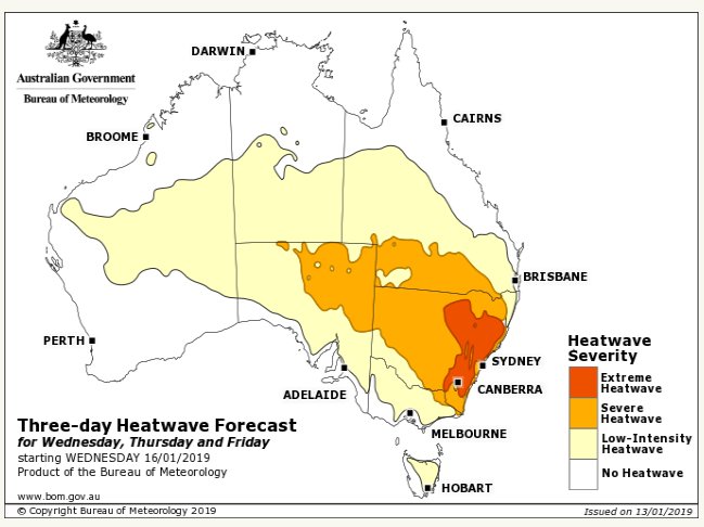 BOM_ACT's tweet image. A hot week ahead for #Canberra, with severe to extreme heatwave conditions forecast. Stay cool, keep hydrated, look out for the vulnerable and have a plan to #BeatTheHeat ow.ly/Zlg030niokY #CanberraWeather