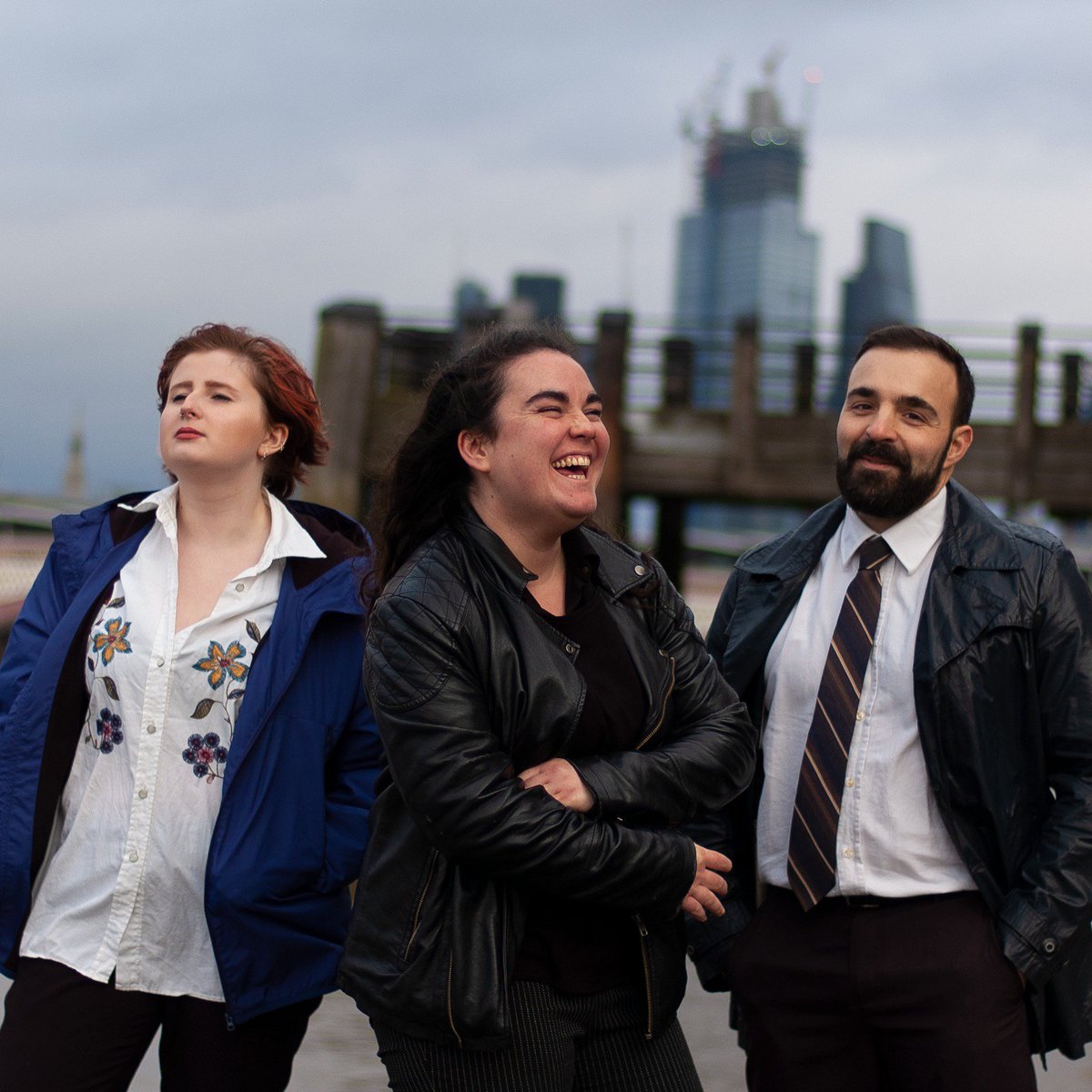Second day of taking photos with this gang. We tried to pull off our best "cop" faces, but it's not always easy! #postbrexit #theolbill #improv #badcopjokes #policedrama #wecouldtotallybeonbbc