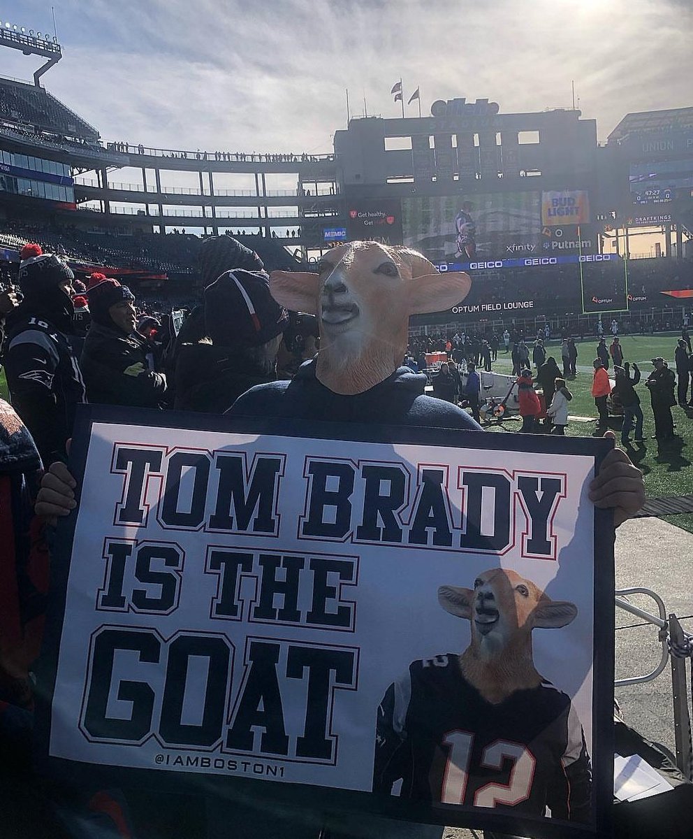 aussiebeastmode's tweet photo. RT if Tom Brady is the GOAT 🐐

#GoPats #LACvsNE #NFLPlayoffs #iamboston https://t.co/kpejR0Izrl