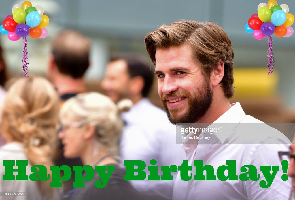 You have seen him in The Hunger Games. Please help me wish Liam Hemsworth a Happy Birthday today! 
