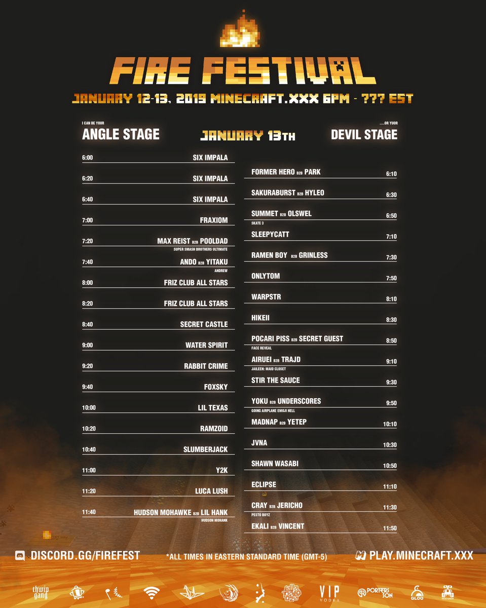 mirrormaxstudio's tweet photo. #FIREFEST2019
JANUARY 13 // DAY TWO

EVENT IS IN 3 HOURS JOIN THE PARTY AT https://t.co/sdxYSYnR9B 

Set times are live on https://t.co/TeCpc0XahG https://t.co/itbVJBKrBw
