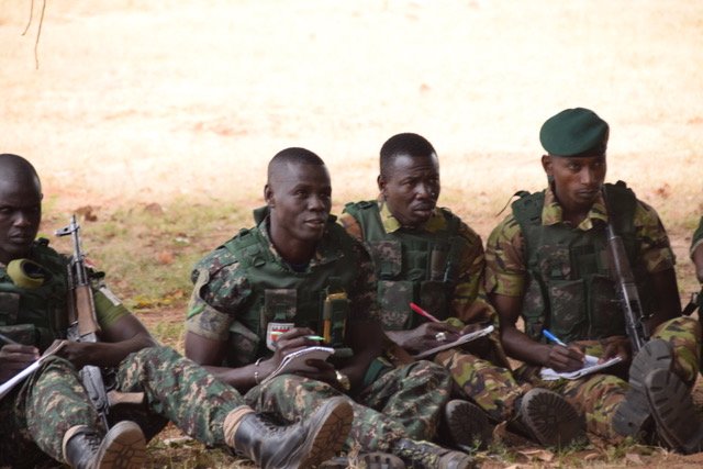 RoyalGIBRegt's tweet photo. Soldiers of the RG have spent the last week in #Gambia training Gambian Army Instructors &amp; mentoring Soldiers in support of their @UN mission to Darfur. This week they covered Battle Exercises &amp; Lessons along with Law of Armed Conflict. @unamidnews @SharonWardleFCO @MODGibraltar https://t.co/VfHCWlaFiG