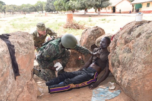RoyalGIBRegt's tweet photo. Soldiers of the RG have spent the last week in #Gambia training Gambian Army Instructors &amp; mentoring Soldiers in support of their @UN mission to Darfur. This week they covered Battle Exercises &amp; Lessons along with Law of Armed Conflict. @unamidnews @SharonWardleFCO @MODGibraltar https://t.co/VfHCWlaFiG