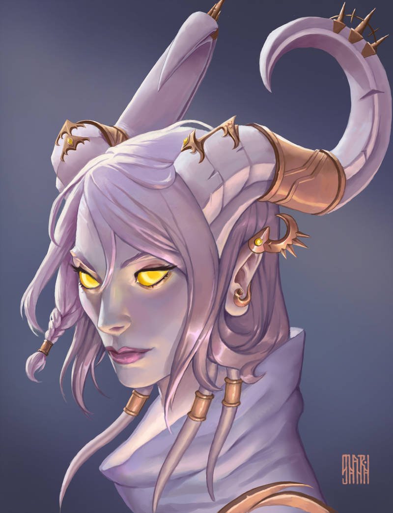 Female Draenei Horn Tutorial by Elorviel on DeviantArt