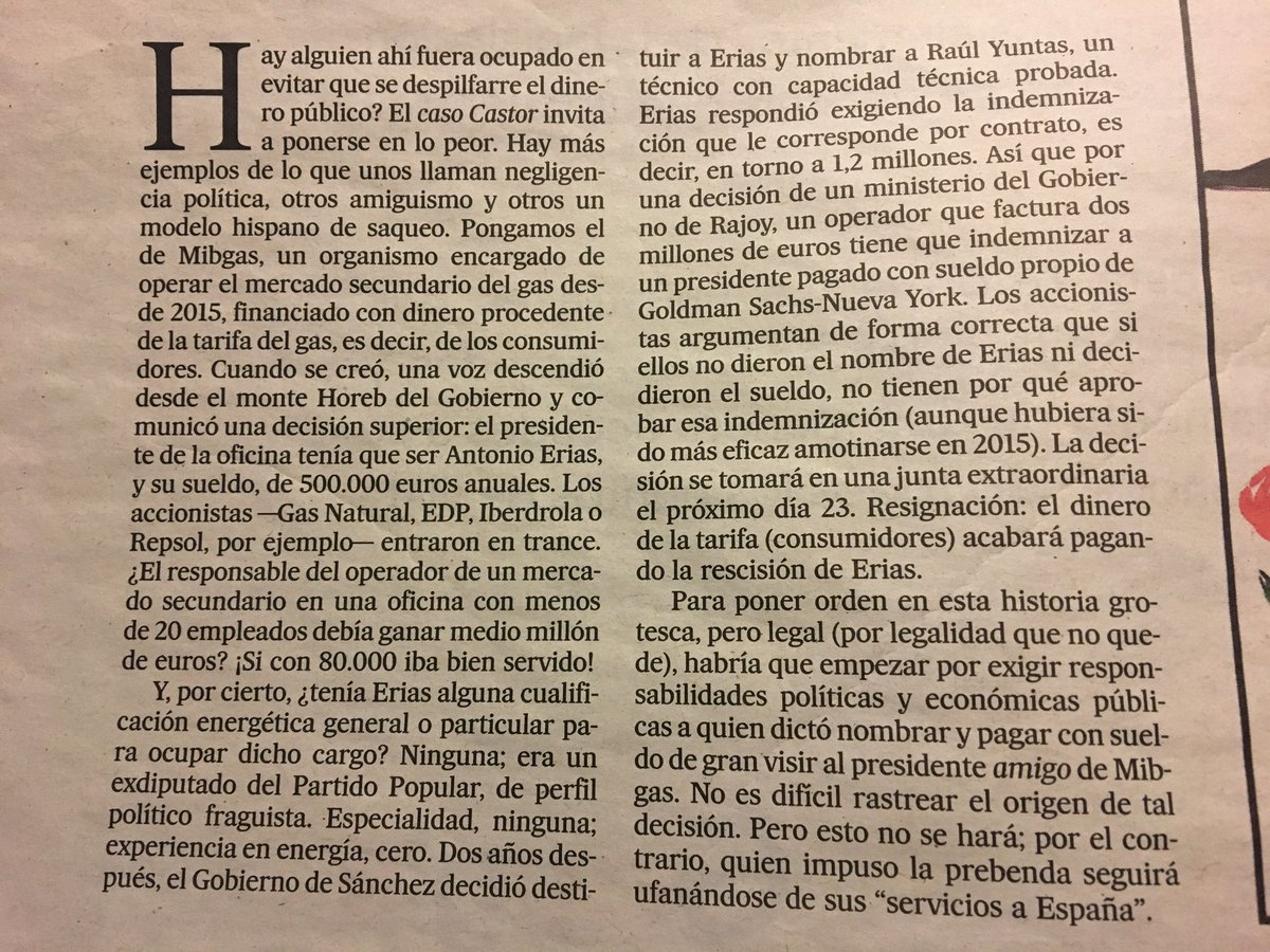 libbellulah's tweet photo. Cómo ésto no es un escándalo? Cómo un cargo público puede cobrar más de 40.000€ al mes? https://t.co/iAouZ34LZW