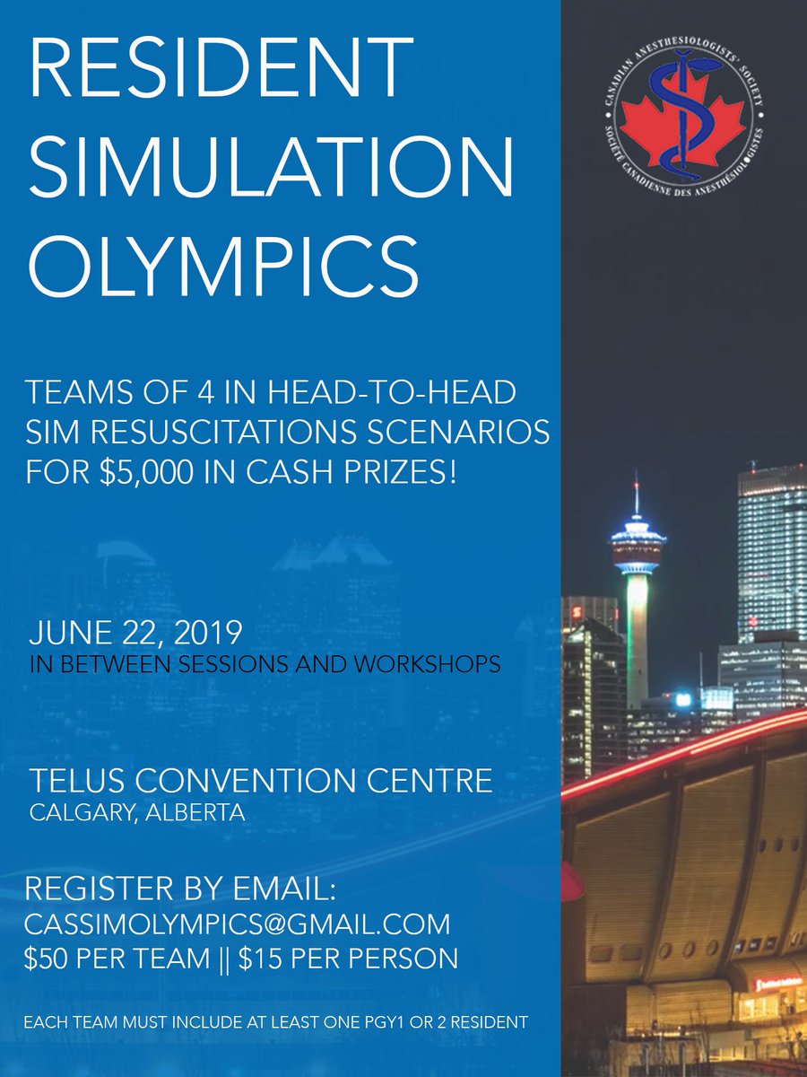 Interested in developing your skills in critical scenarios? Want to join a friendly competition with fellow learners and meet new people? Thinking about making the next meeting memorable? We'd love you to join us for the Sim Olympics -- sign up as an individual or team!