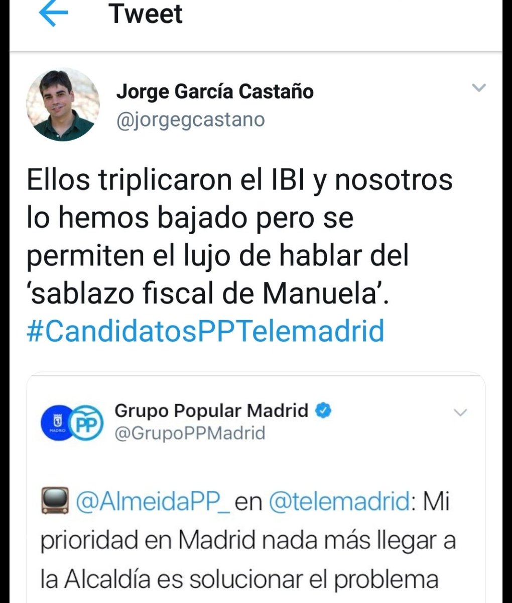 Miguel Ángel Redondo (@maredondor) on Twitter photo Tomadura de pelo de <a href="/AhoraMadrid/">Ahora Madrid</a> a los madrileños . El IBI si se triplicó con el PP, pero AM tb lo sube.
AM dice que la culpa de que suba es del catastro, no suya. Pero con el PP tb subía el IBI por el catastro. Decir que el PP sube el IBI y AM no, es engañar a los madrileños. Tomadura de pelo de <a href="/AhoraMadrid/">Ahora Madrid</a> a los madrileños . El IBI si se triplicó con el PP, pero AM tb lo sube.
AM dice que la culpa de que suba es del catastro, no suya. Pero con el PP tb subía el IBI por el catastro. Decir que el PP sube el IBI y AM no, es engañar a los madrileños.