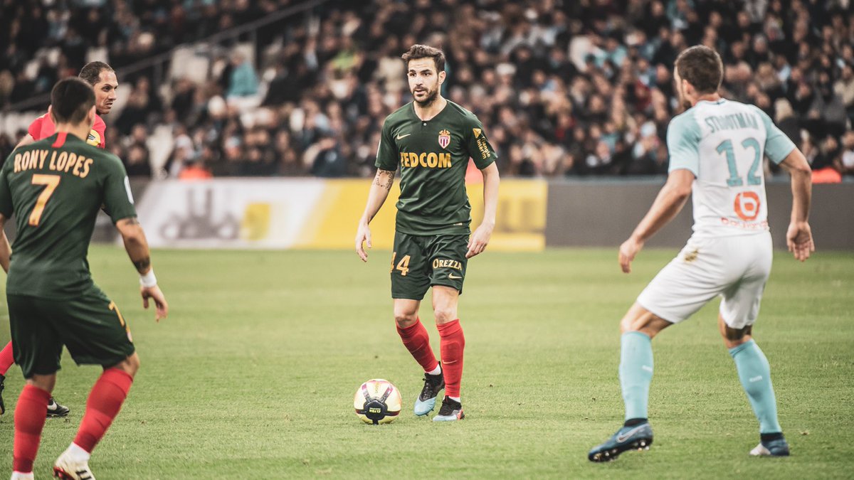 Fabregas, en su debut con el Mónaco (Foto: AS Mónaco).