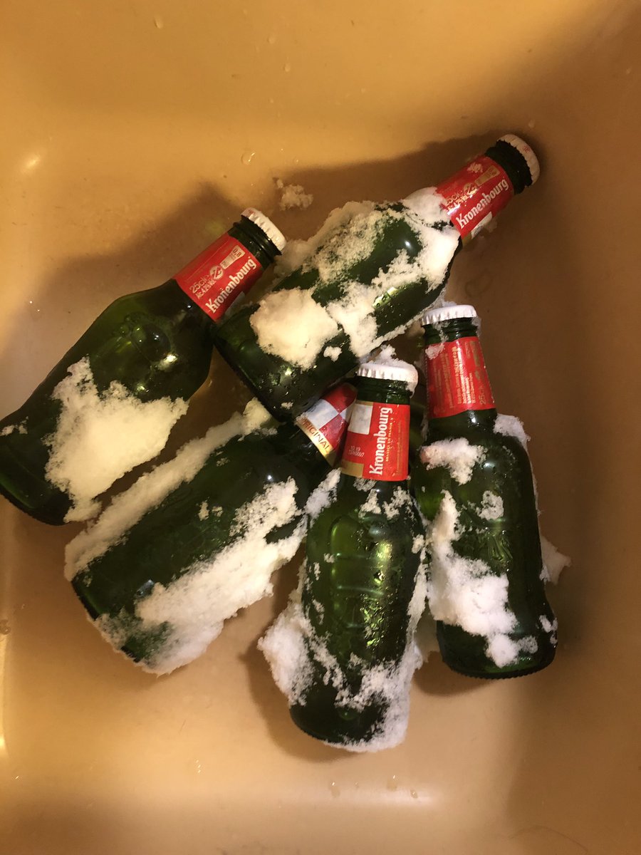 Snow chilled beers, the only way 👌🏻