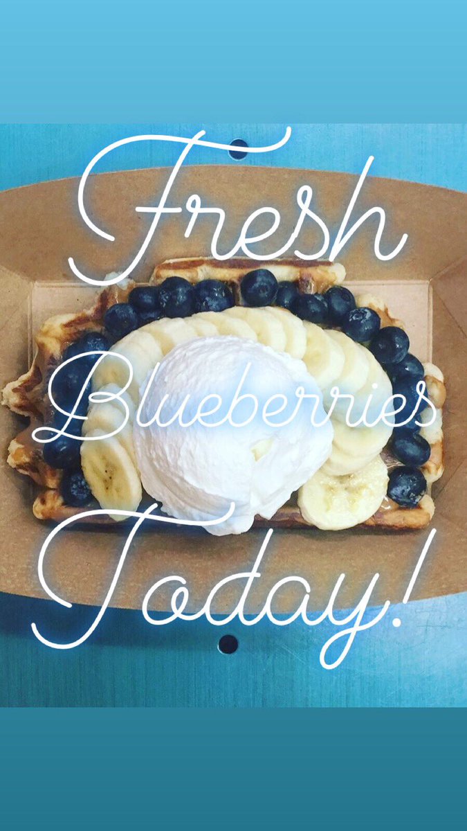 sugarhousewaffl's tweet photo. Open until 2pm with FRESH blueberries and cream! ๐ #waffleweekend #bbscoffeeshop https://t.co/tDqBBXcOiV