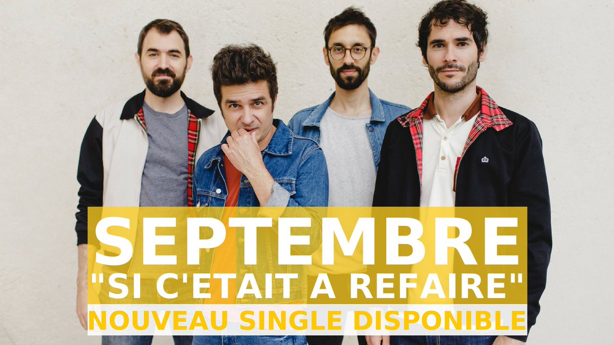 RadioMatin87's tweet photo. Le 1er coup de coeur musical de la semaine en direct à 9h50 sur @radioopenfm ira au groupe @septembremusic et à son titre "Si c'était à refaire"... https://t.co/BIP9LwS2a8
