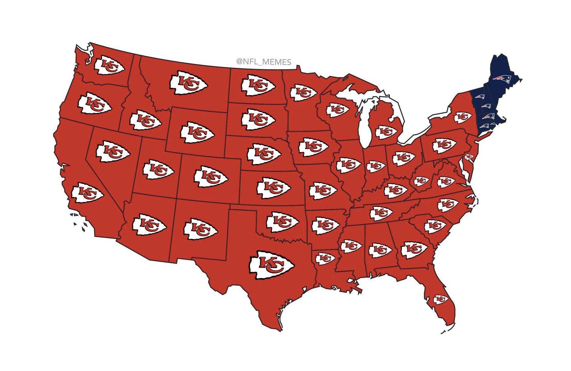 NFL Memes on Twitter "Who America is rooting for in the AFC