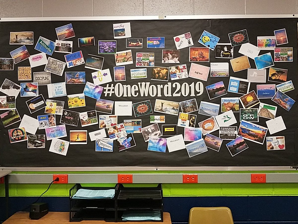 rclickclassroom's tweet image. Ss created #OneWord2019 memes with #GoogleDrawings. I cannot wait to see positive growth.
