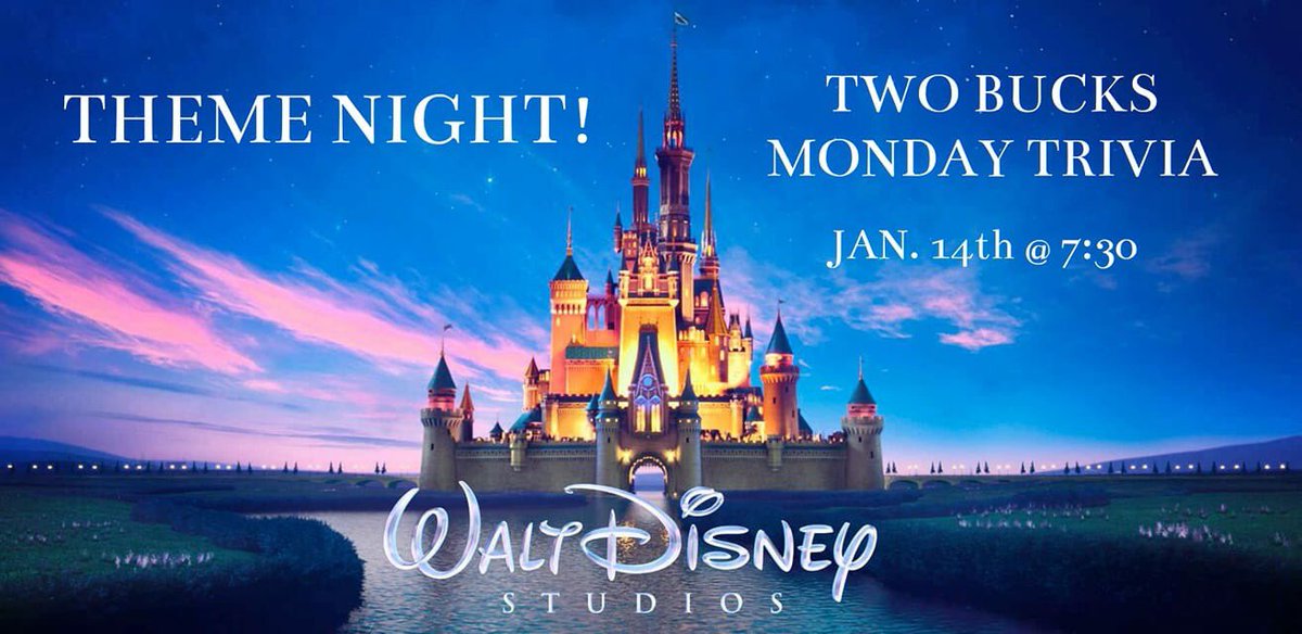 Our first themed trivia of 2019 has arrived and will be happening tomorrow night @ 7:30pm! It will be DISNEY themed.

1st, 2nd, and 3rd place winners will receive a prize!

Get ready to get Buck’d Up and compete!!