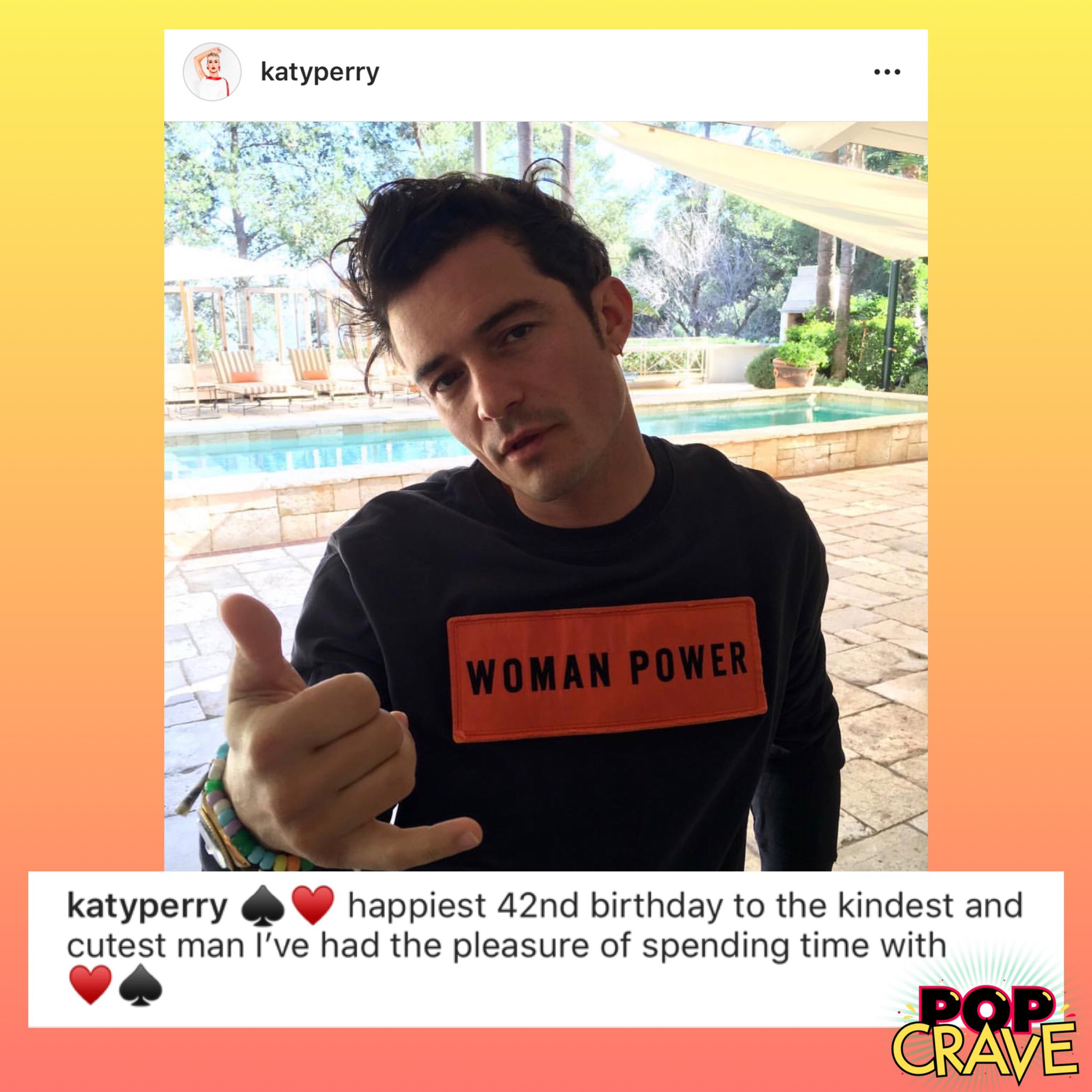 . wishes \"kindest and cutest man\" Orlando Bloom a happy 42nd birthday on Instagram. 