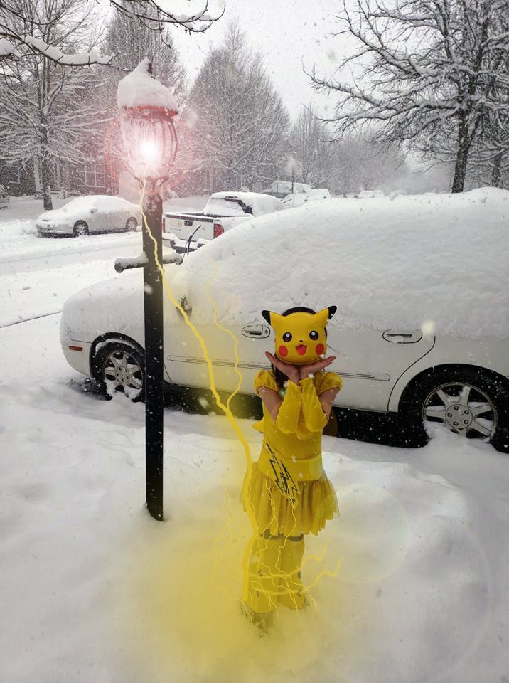 @PatSnowStick #snowstickchallenge - Keeping the lights on at home!