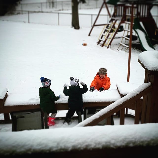 Watching my kids play in the snow makes me believe that God sends snow only for the purpose of joy. #snowday bit.ly/2D8nfTa